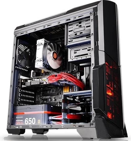 Kasë Thermaltake Versa N21, me dritare, ngjyrë e zezë