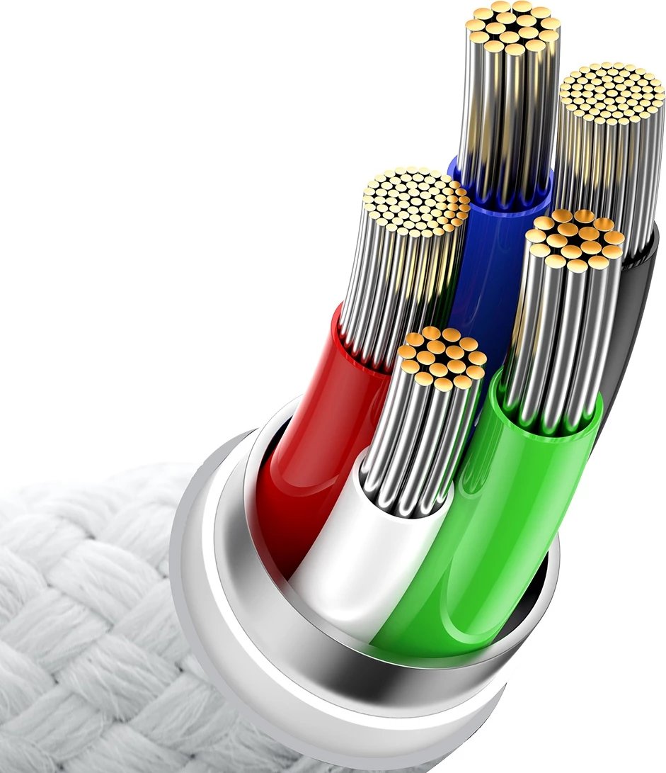 Kabllo Baseus CADH000002 Lightning-USB-C, 1m, 20W, e bardhë