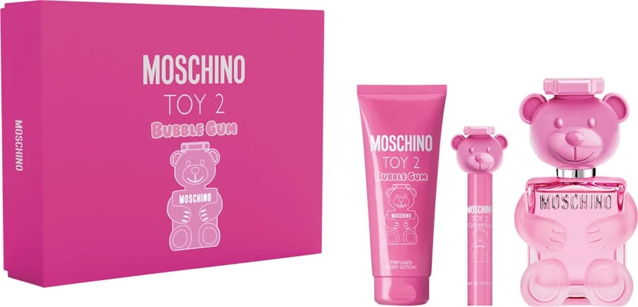 Set Eau de Toilette për femra Moschino Toy 2 Bubble Gum 100ml + 10ml + Body Balm 100ml