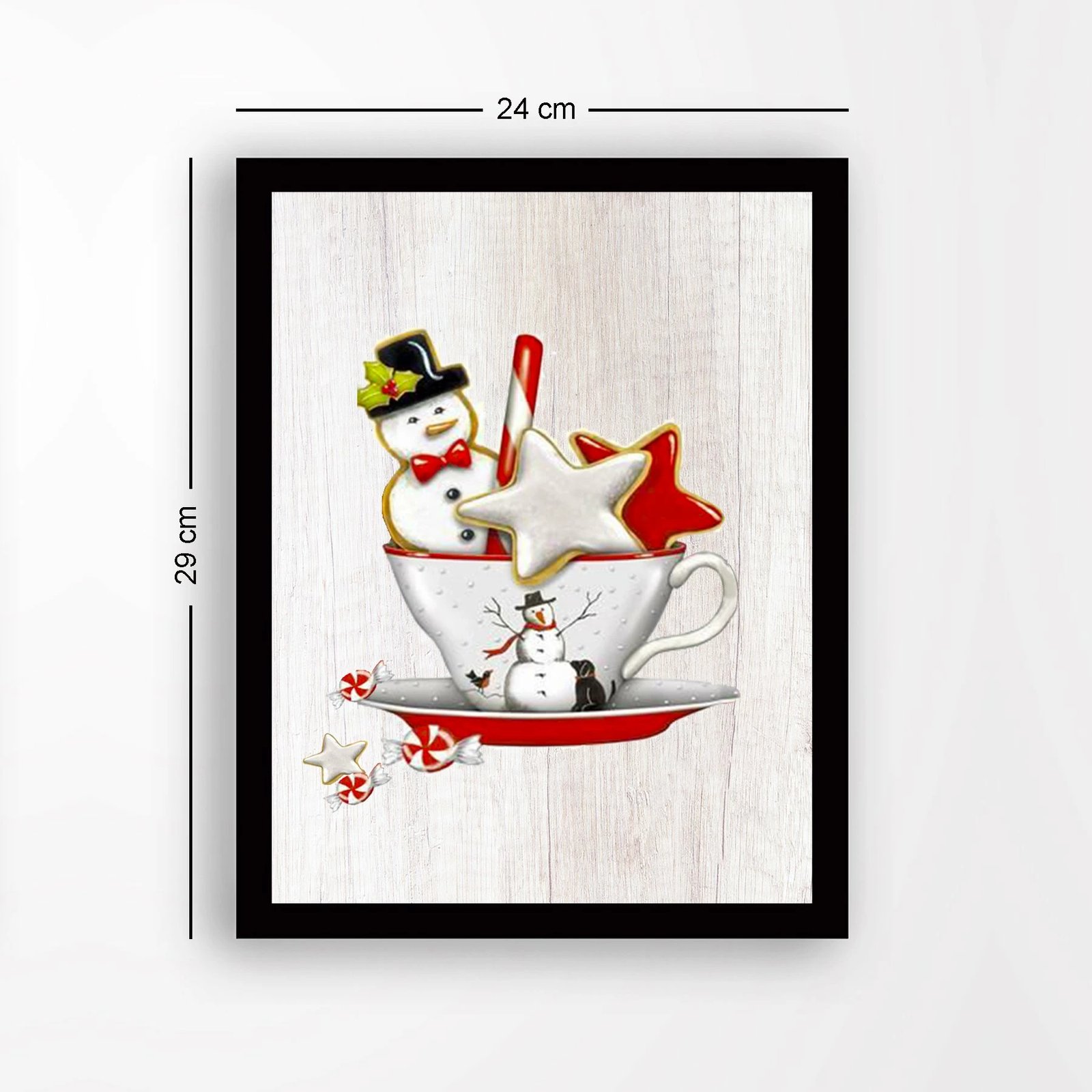 Pikturë dekorative me kornizë, MDF, shumëngjyrëshe, Wallity, SC7436501293291