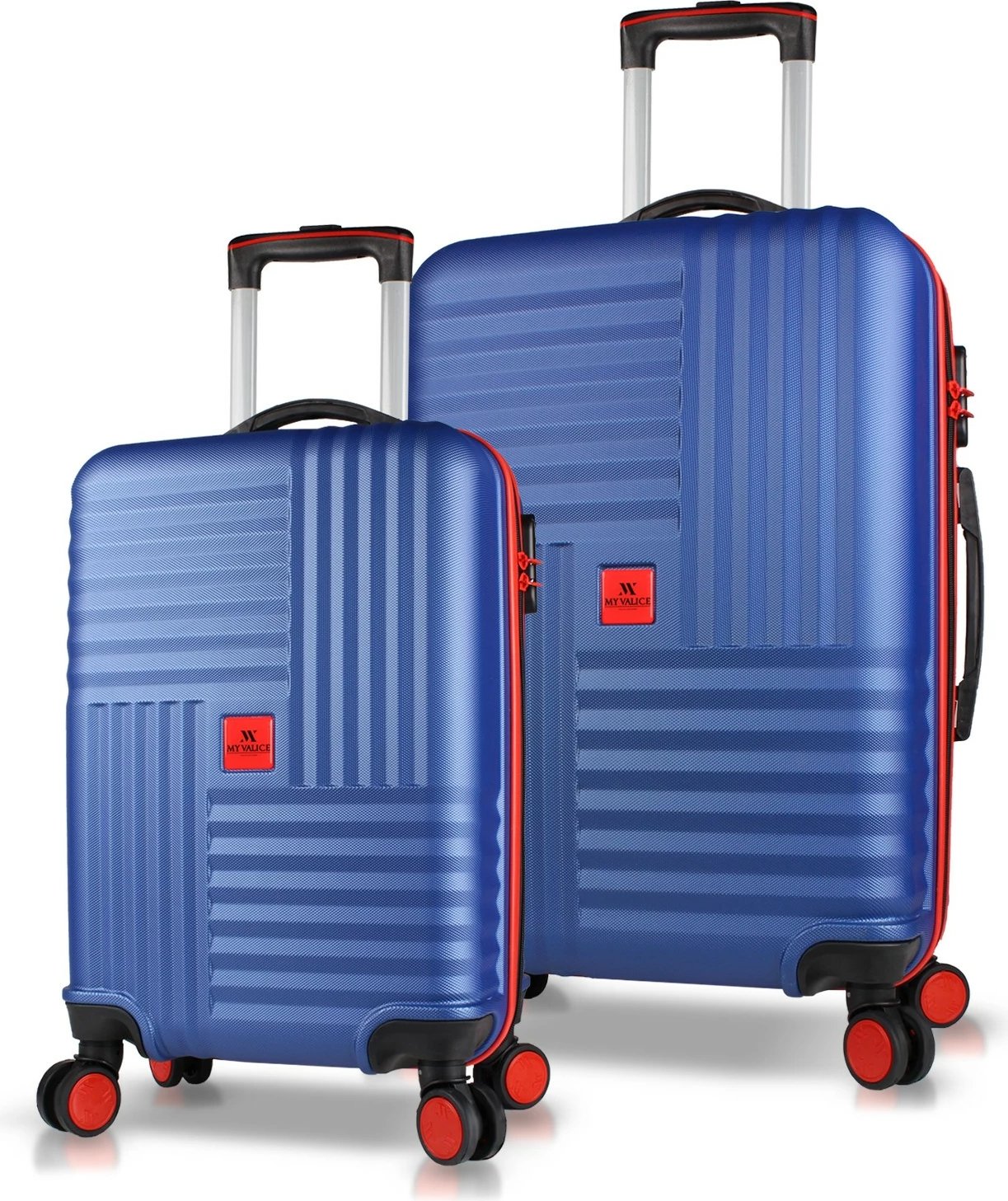 Set valixhesh (2 copë), ngjyrë blu e errët, 8227