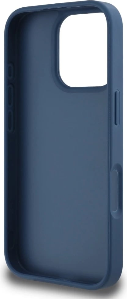 Mbështjellës Guess Grained Roses Big 4G logo për iPhone 16 Pro, Blu