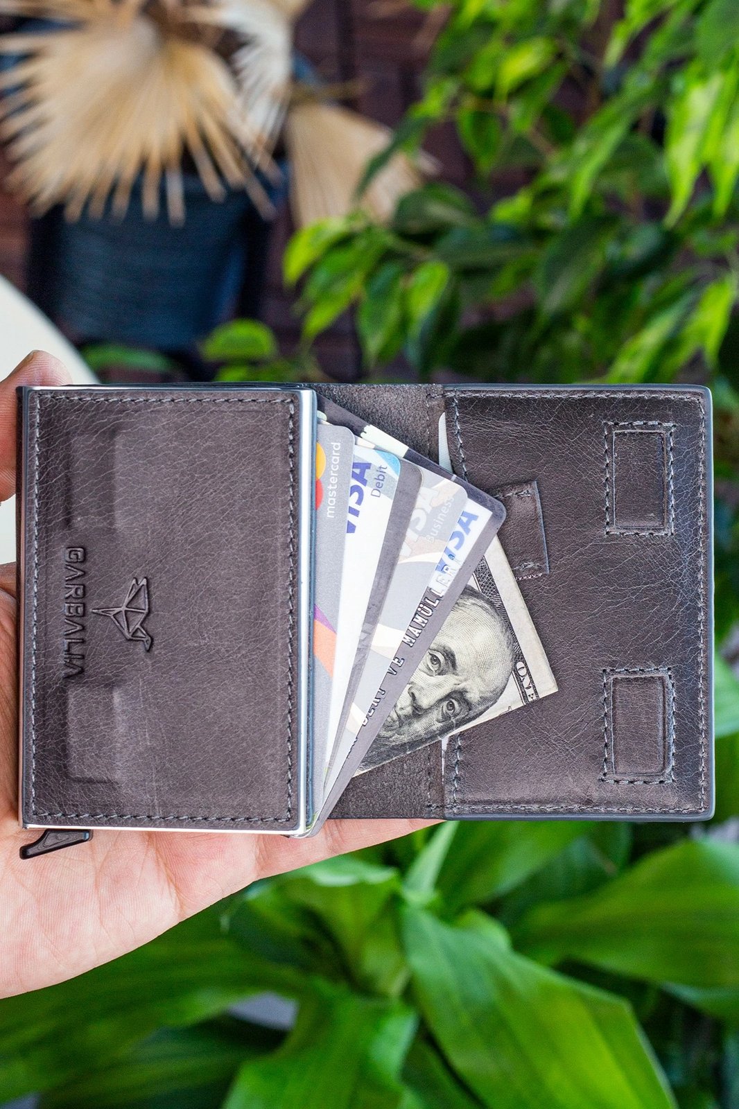 Mbajtës kartelash Zoozie Bags, ngjyrë gri