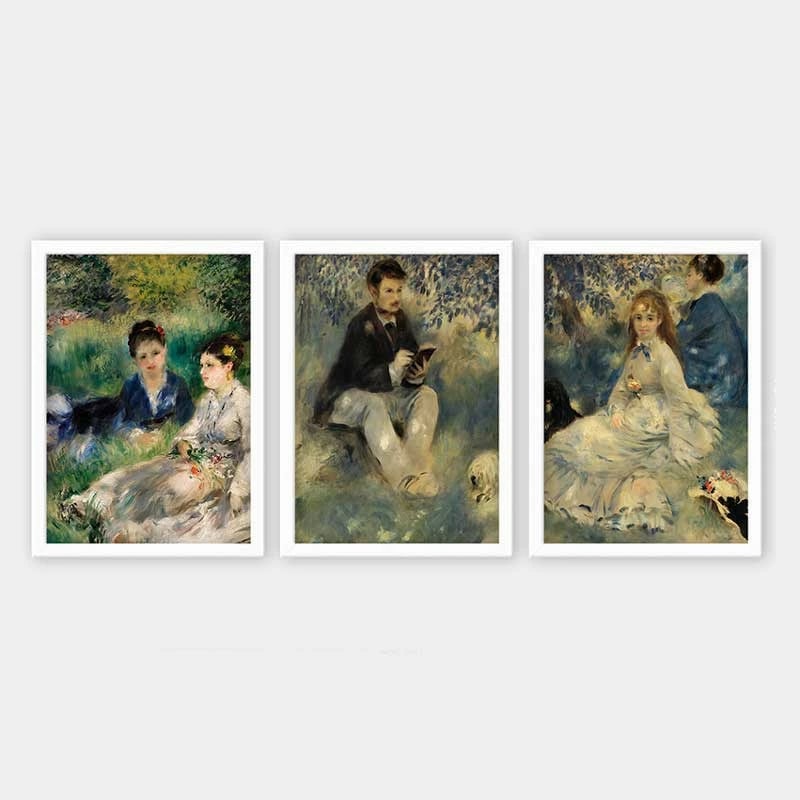 Pikturë dekorative me kornizë (3 copë), Wallity, 3BC_UN894914_3545