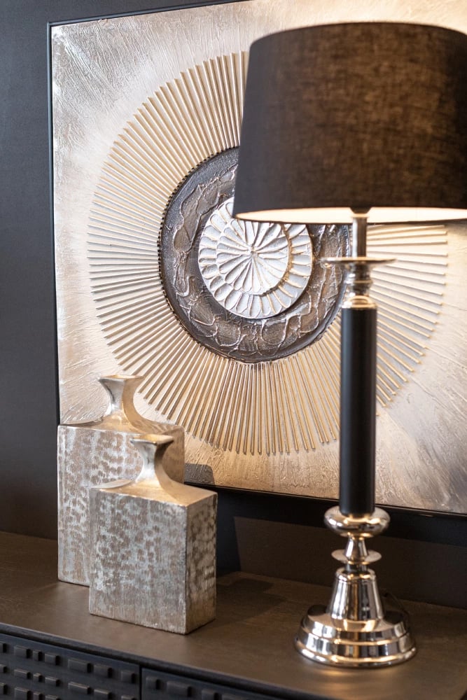 Vazo shishe, alumin, ngjyrë argjendi, 19x10x36 cm Vazo shishe, alumin, ngjyrë argjendi, 19x10x36 cm