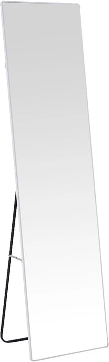 Pasqyrë dyshemeje Moira, alumin, ngjyrë e bardhë, 40x28x150cm