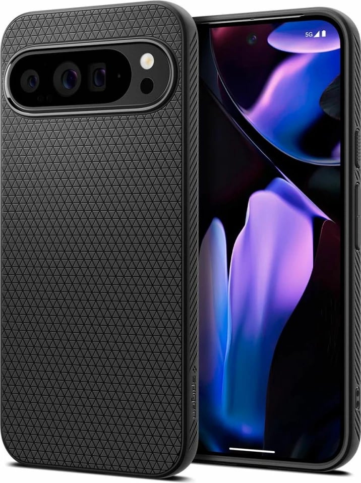 Mbështjellës Spigen Liquid Air për Google Pixel 9 Pro XL, i zi