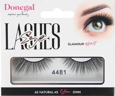 Qerpikë të rremë për femra Donegal Glamour Effect Strip 4481, e zezë, 1 palë