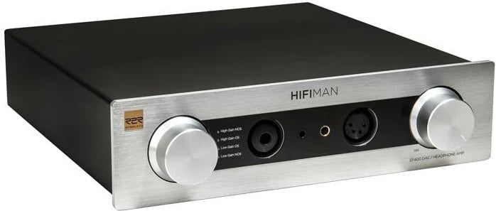 Amplifikator kufjesh HiFiMAN EF400 Amp, DAC Hymalaya R2R, 4.4W, i zi/argjendtë
