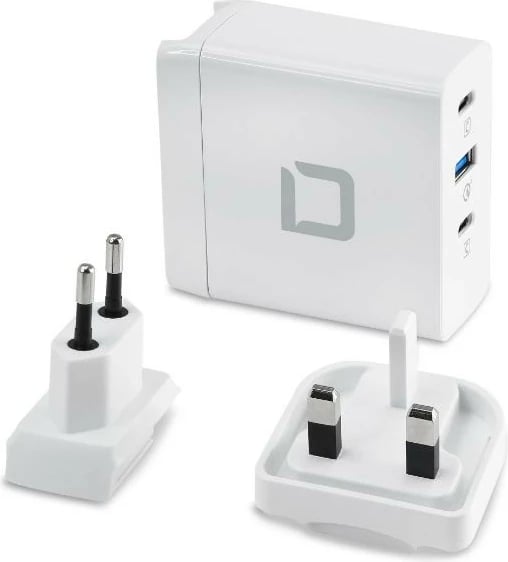 Karikues universal GaN DICOTA PRO 100W, 2x USB-C, 1x USB-A, i bardhë