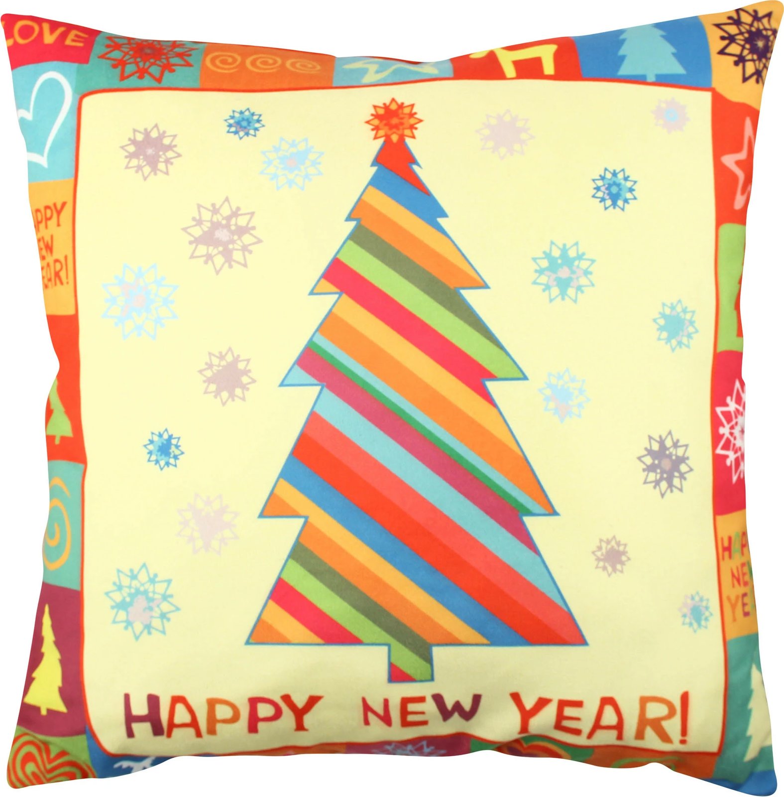 Jastëk dekorativ multingjyrësh, Evila Originals, A11848, 43x43cm