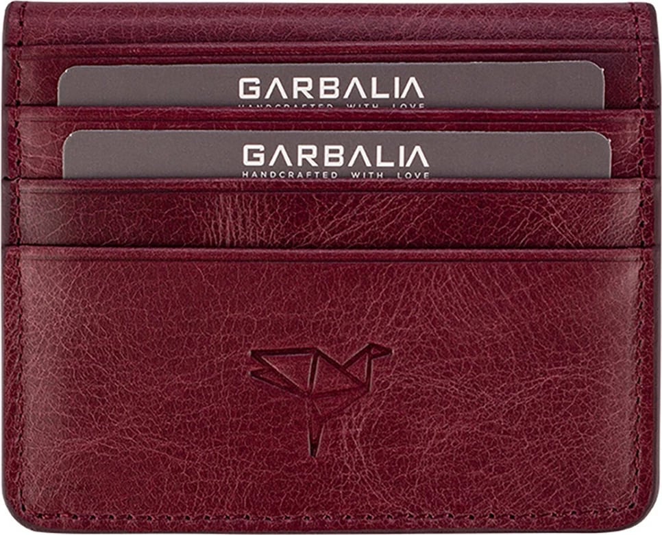 Portofol për burra, ngjyrë e kuqe claret, Zoozie Bags, Regina