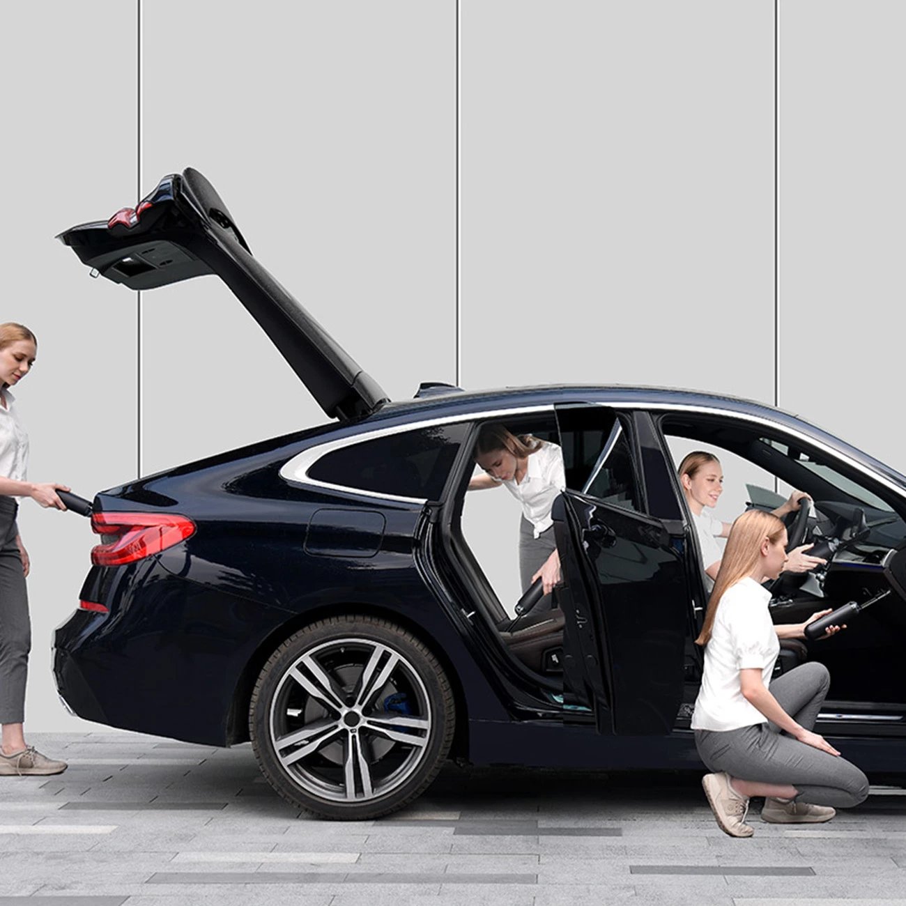 Fshesë elektrike për makinë Baseus A2Pro, 6000Pa, 80W, e bardhë