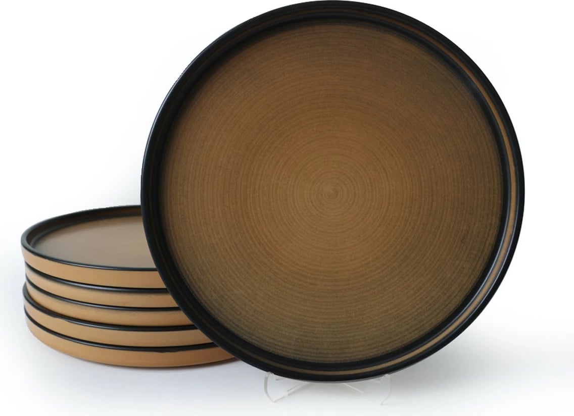 Set pjatash shërbimi, 6 copë, ngjyrë camel, Hermia Concept, X00018265 Set pjatash shërbimi, 6 copë, ngjyrë camel, Hermia Concept, X00018265