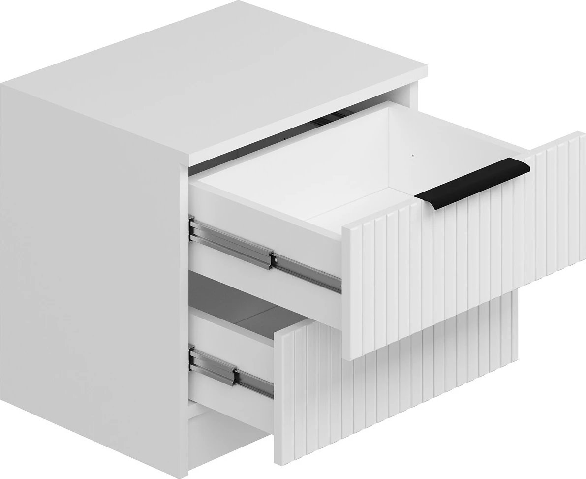 Komodinë nate Hanah Home, Kale Plus - 7910, e bardhë