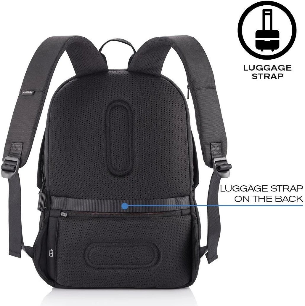 Çantë shpine kundër vjedhjes XD Design, 15.6", e zezë