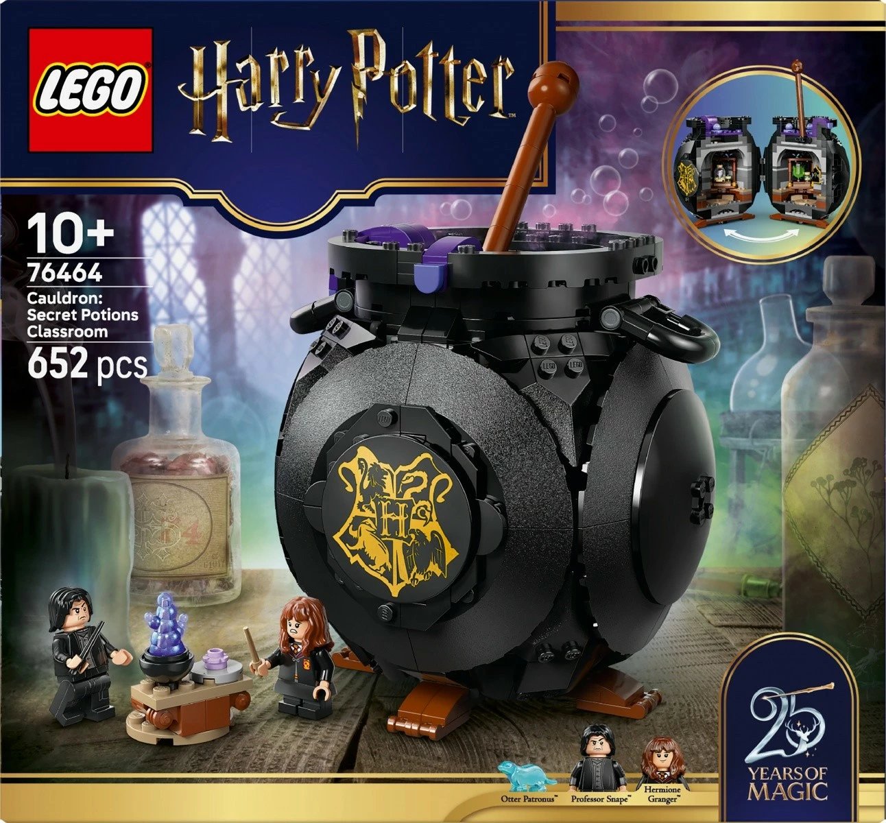 Set ndërtimi LEGO Harry Potter 76464 652 pjesë 10+ Kazan: Klasa Sekrete e Potioneve