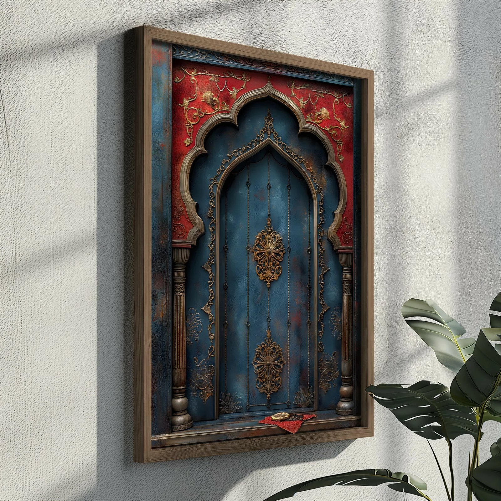 Pikturë dekorative me kornizë MDF, shumëngjyrëshe, Wallity, GE116-L