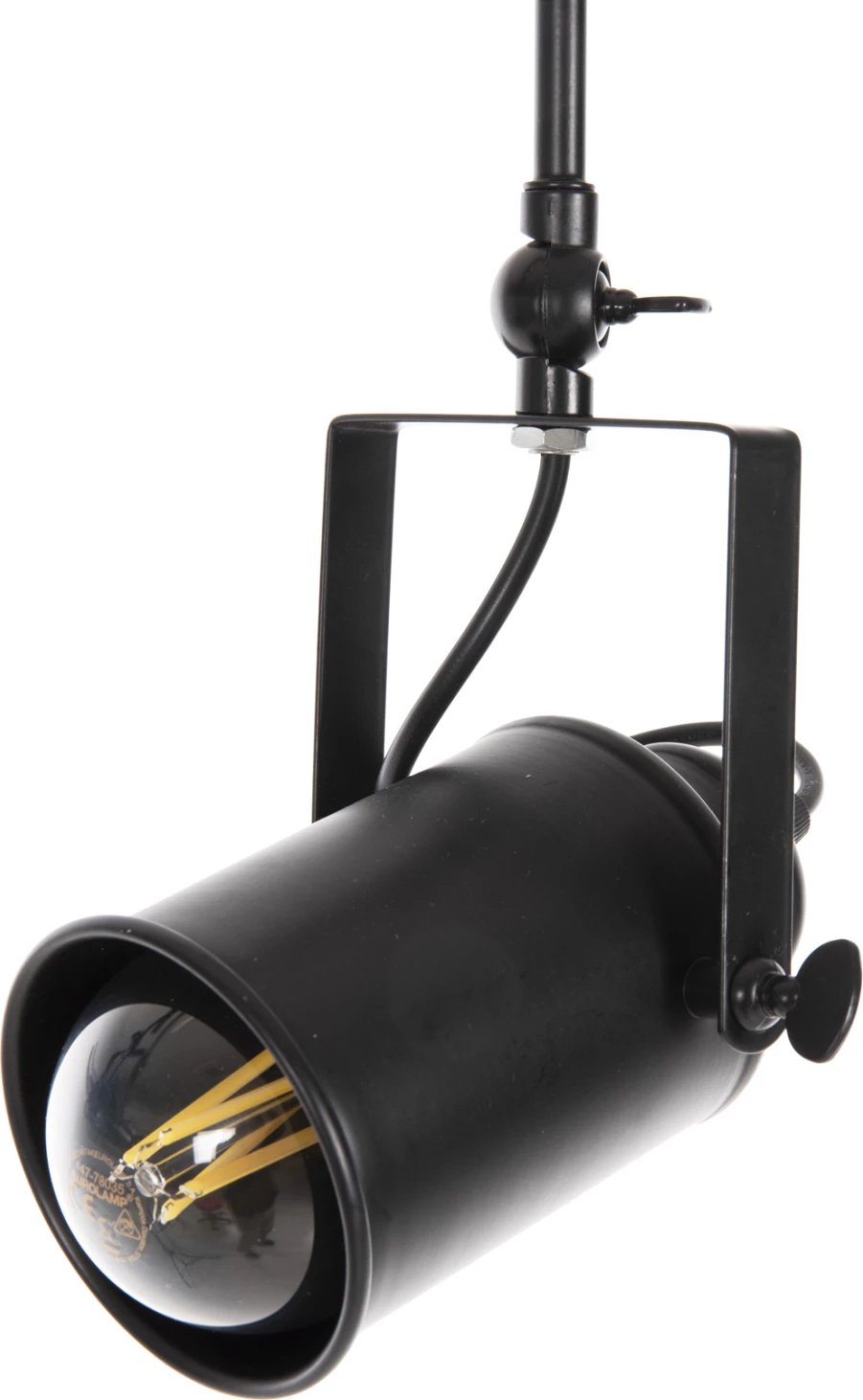 Llambë tavanore me 3 spote, metal i zi, FH4124, 70,5x14x50H cm Llambë tavanore me 3 spote, metal i zi, FH4124, 70,5x14x50H cm