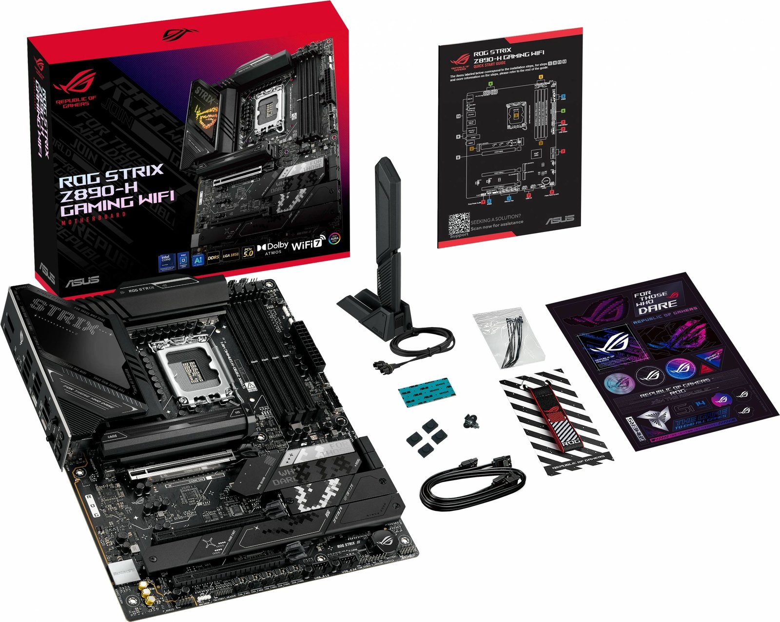 Pllakë amë ASUS ROG STRIX Z890-H, Intel, LGA 1851, DDR5-SDRAM, 256 GB Pllakë amë ASUS ROG STRIX Z890-H, Intel, LGA 1851, DDR5-SDRAM, 256 GB