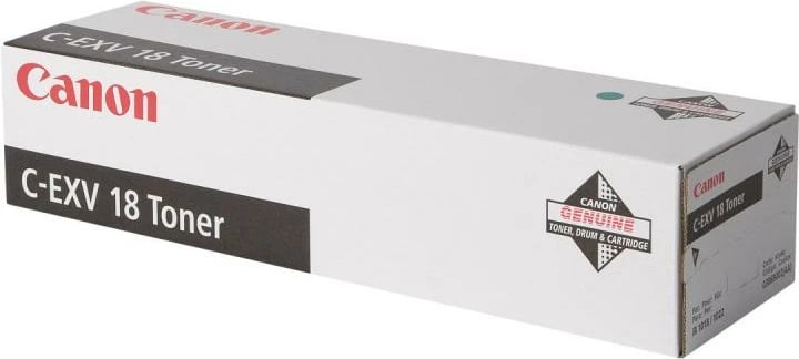 Toner Canon C-EXV 18, rendiment 5.5k–8.8k faqe, i zi