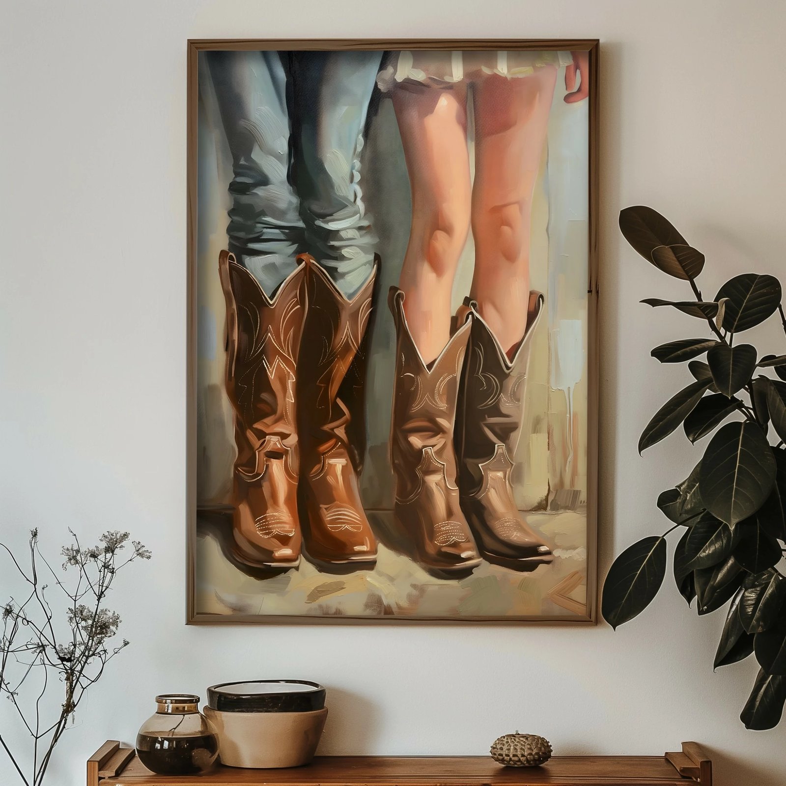 Pikturë dekorative me kornizë MDF, shumëngjyrëshe, Wallity, GE097-L