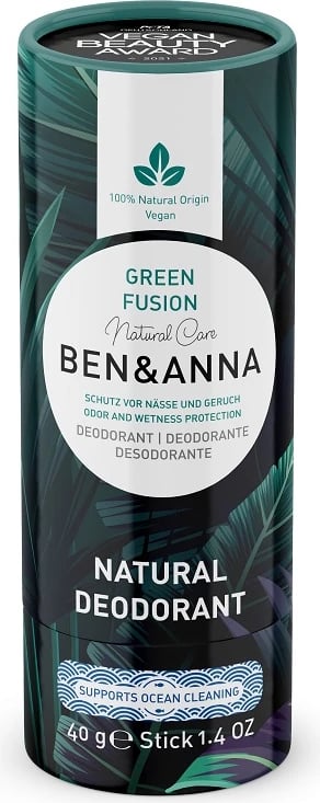 Deodorant natyral stick Ben&Anna Green Fusion 40g