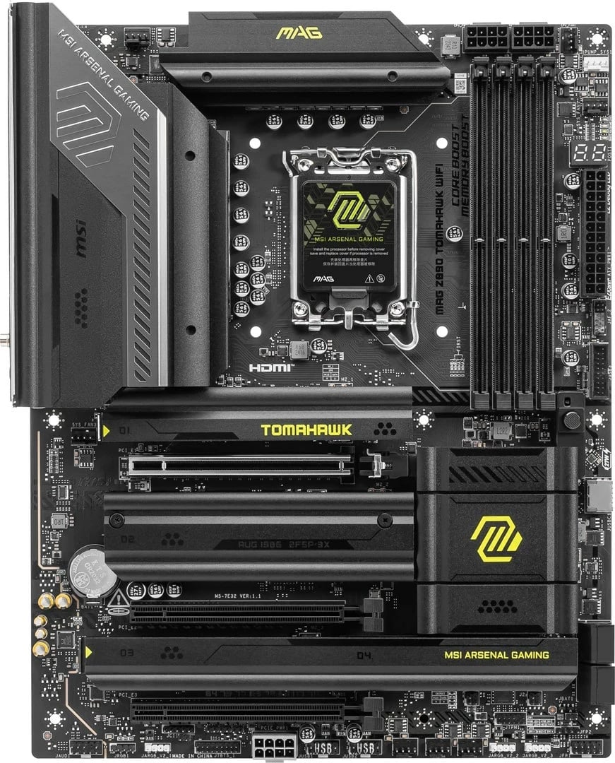 Pllakë amë MSI MAG Z890 TOMAHAWK WIFI, Intel Z890, ATX, E zezë