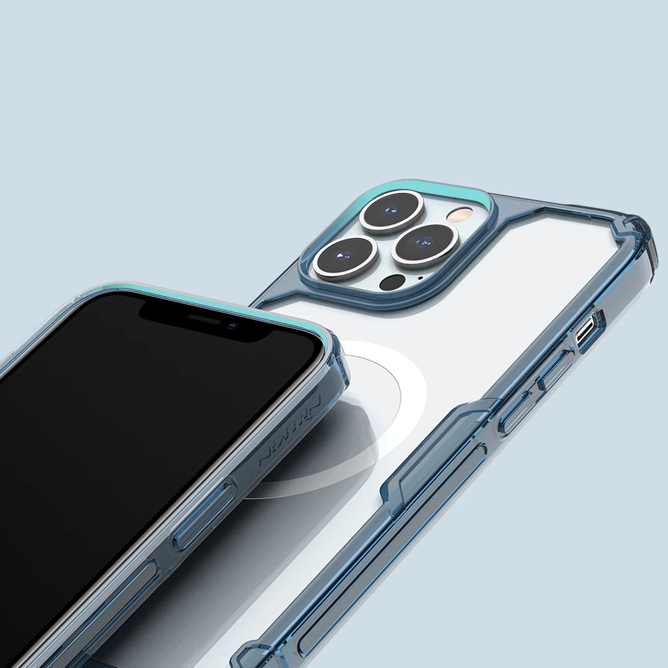 Mbështjellës Nillkin Nature Pro për iPhone 15 Pro Max me MagSafe, blu