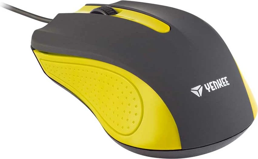 Maus YENKEE YMS 1015YW - USB, e zezë/i verdhë