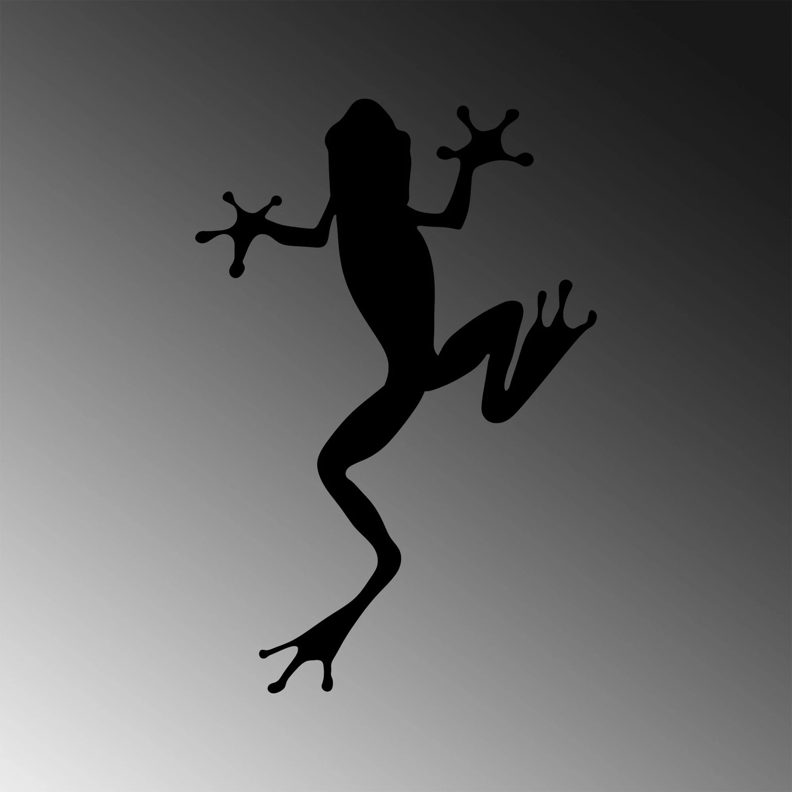 Aksesor dekorativ metalik për mur, bretkosë, Wallity, 28x42cm