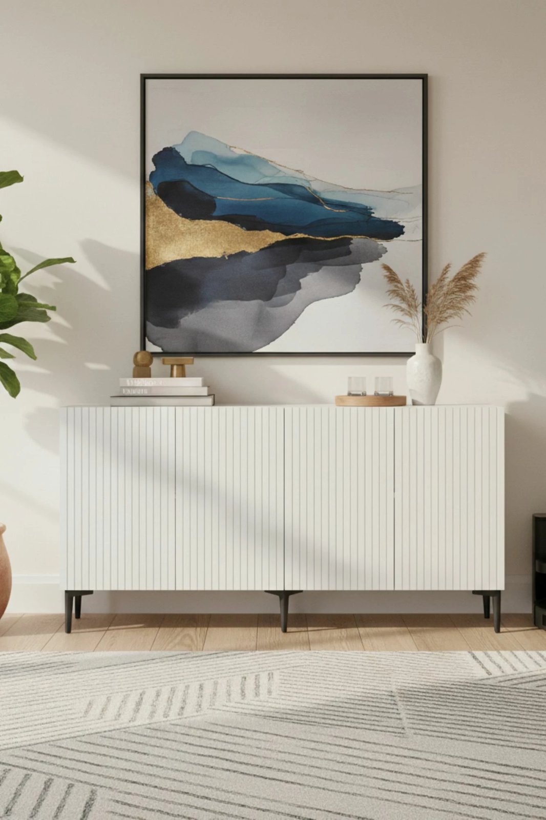 Konsolë Skye Decor, Zeynep 150, e bardhë