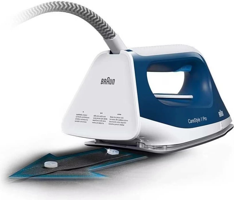 Hekur me stacion avulli, Braun, IS1512BL CareStyle 1 Pro, 2200W 6 bar, depo 1.7L, blu