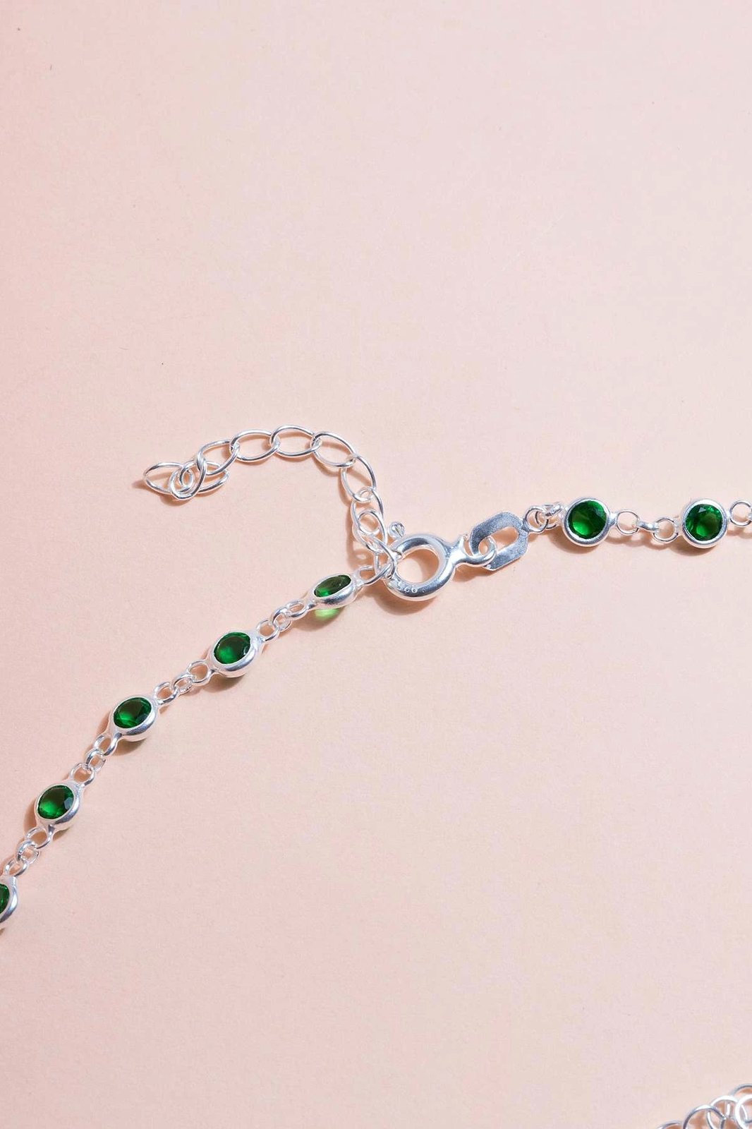 Set varëse e vathë argjendi, ngjyrë e gjelbër, Jumeon, TFNY65230