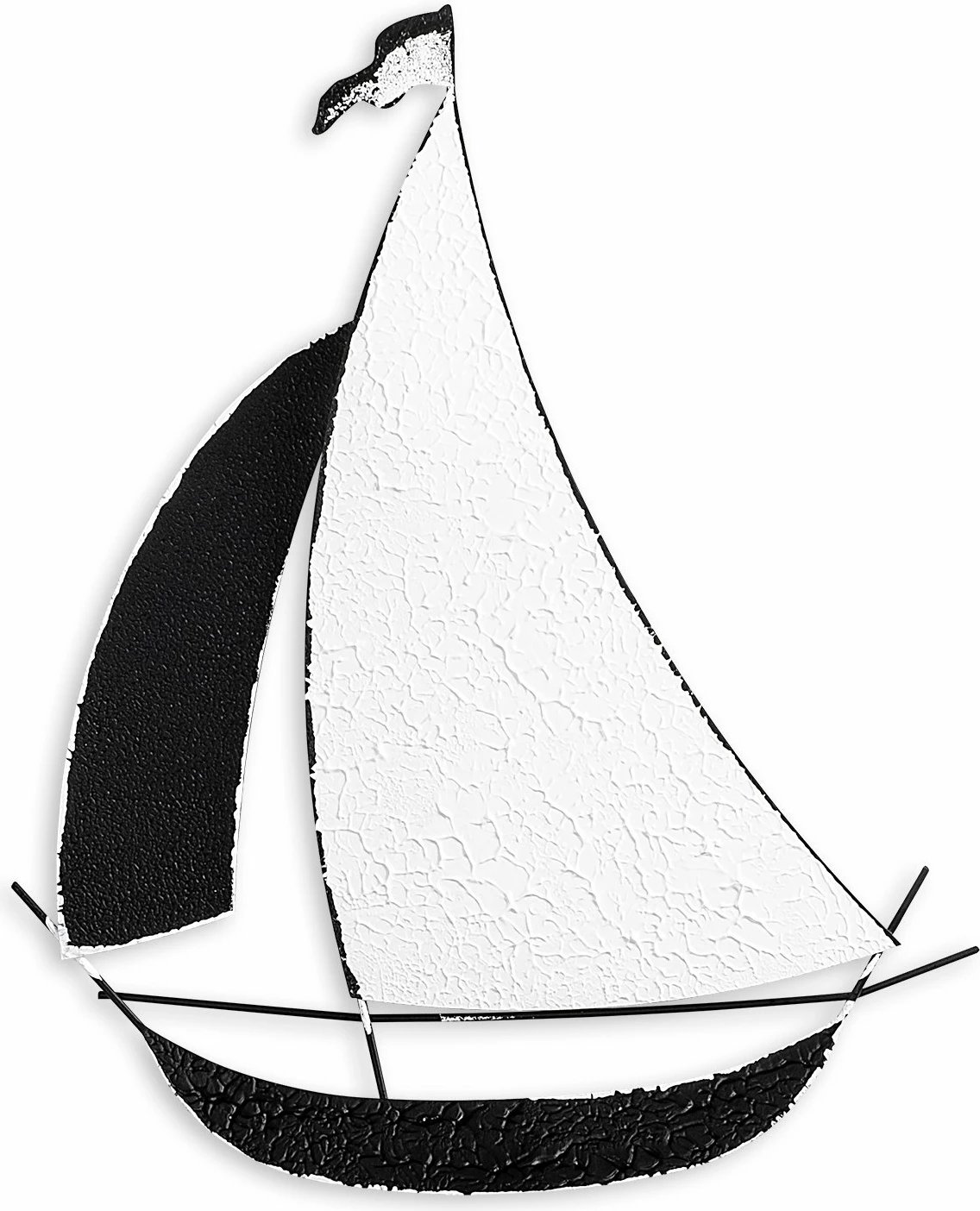 Aksesor dekorativ metalik për mur, Wallity, Hızır, shumëngjyrësh, 39x48cm