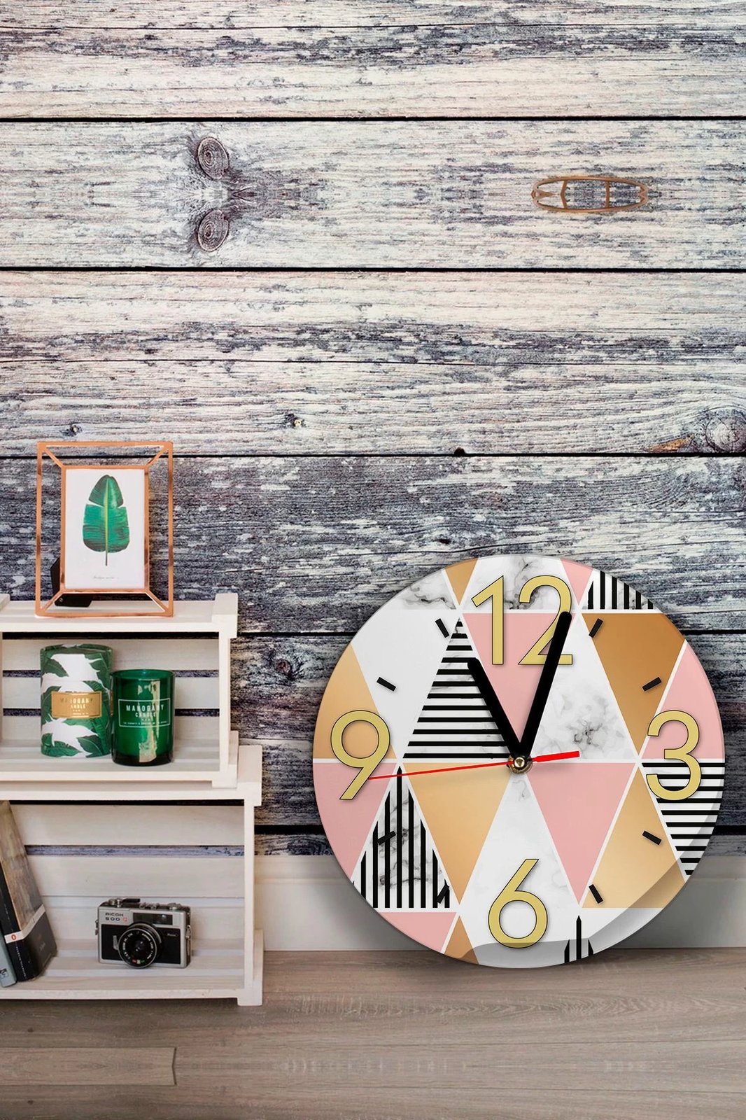 Orë dekorative MDF, shumëngjyrëshe, Wallity, Artavessa3Dclock24