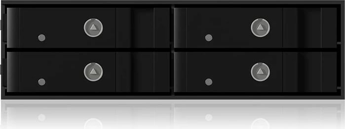 Kasë ICY BOX IB-2240SSK, 4x2.5" SATA/SAS, Hot-swap, Alumini, e zezë