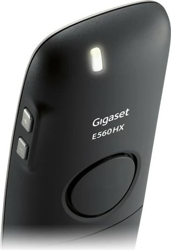 Telefon Gigaset E560HX, Analog/DECT, Mbajtës pa tela, Gri, Argjend