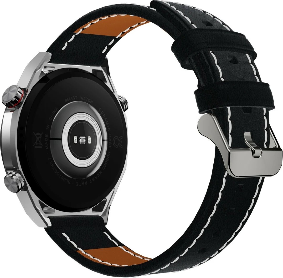 Smartwatch EcoWatch EW01, 1.5", Bluetooth, 400 mAh, i zi, set me 3 paskash