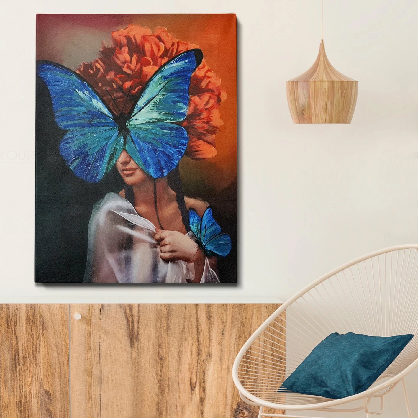 Pikturë dekorative me vaj Wallity, OP1674917614, shumëngjyrëshe, 50x70cm