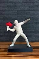 Statujë dekorative Banksy, Evila Originals, bioplastikë, 14x7x16.5cm