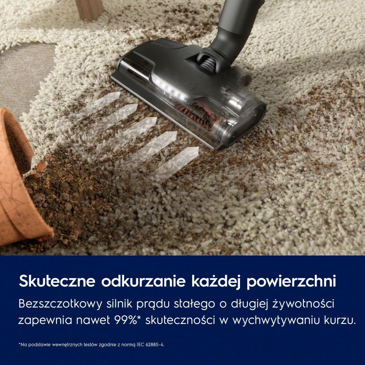 Fshesë me korrent vertikale pa kabllo, Electrolux, EP82AB25UG, 90 min bateri, depozitë 0.4 L, thithje 140, filtri palosur, me furçë PetPro+, gri