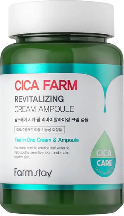 Ampulë krem për fytyrë FarmStay Cica Farm Revitalizing Cream Ampoule për femra 250ml