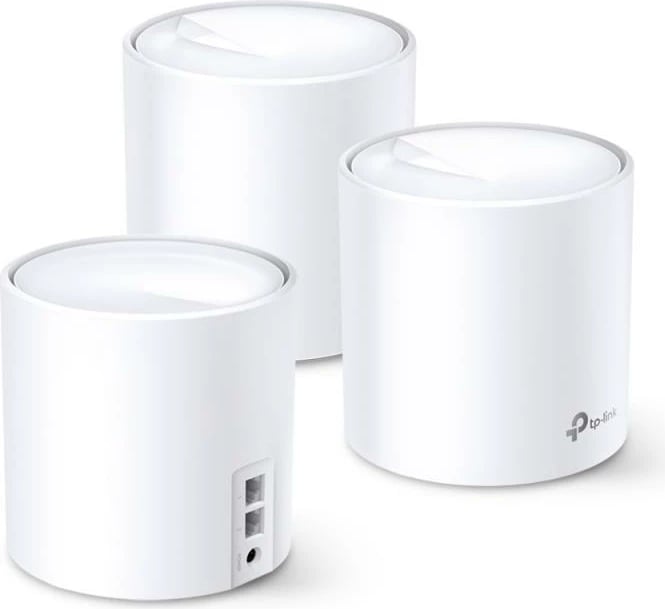 Sistem Mesh Wi‑Fi, TP-Link Deco X20, AX1800 Wi‑Fi 6, e bardhë, 3-pako