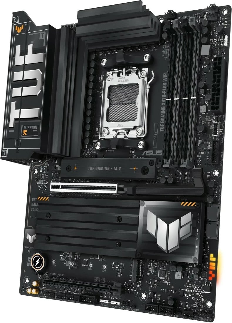 Pllakë amë Asus TUF GAMING X870-PLUS WIFI, Socket AM5, ATX, 4x DDR5, HDMI/USB-C, e zezë