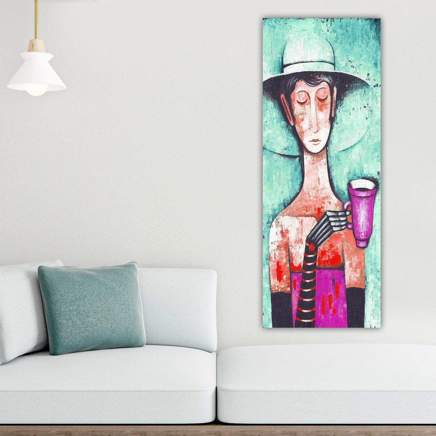 Pikturë dekorative në kanavacë, shumëngjyrëshe, DKY332607913_3080, 30x80cm