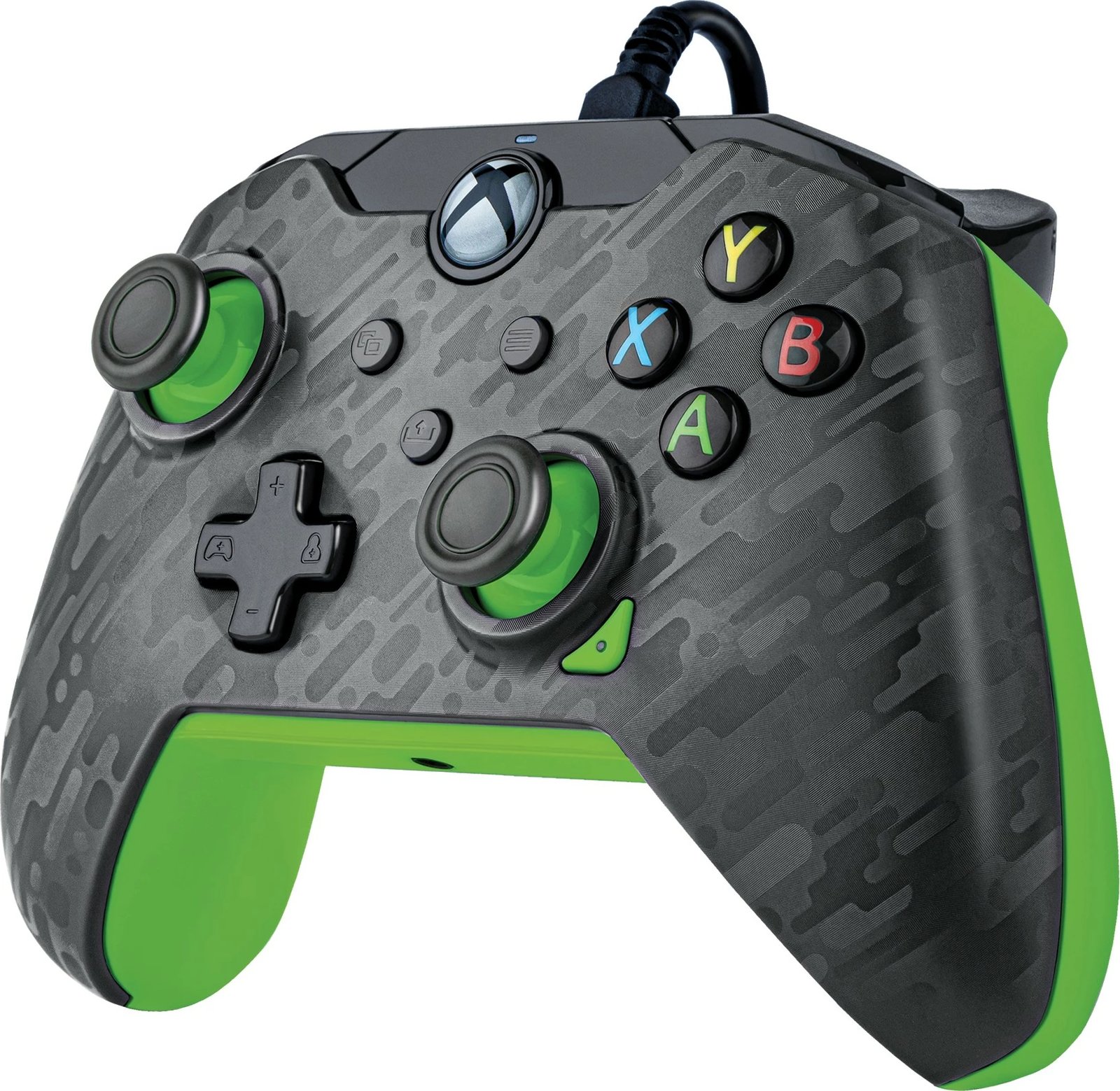 Gamepad PDP Neon Carbon, Xbox, Windows 10/11, Wired, USB, Karbon, Gjelbër Gamepad PDP Neon Carbon, Xbox, Windows 10/11, Wired, USB, Karbon, Gjelbër