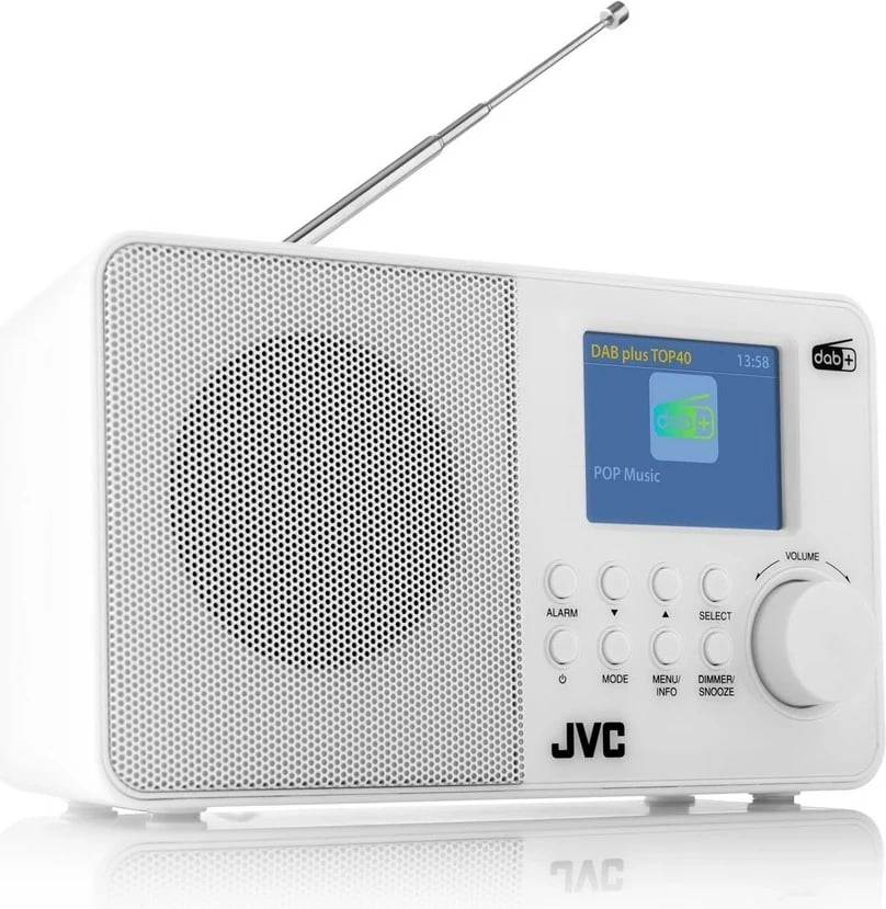 Radio portabël JVC RA-E611W-DAB, DAB, FM, Bardhë