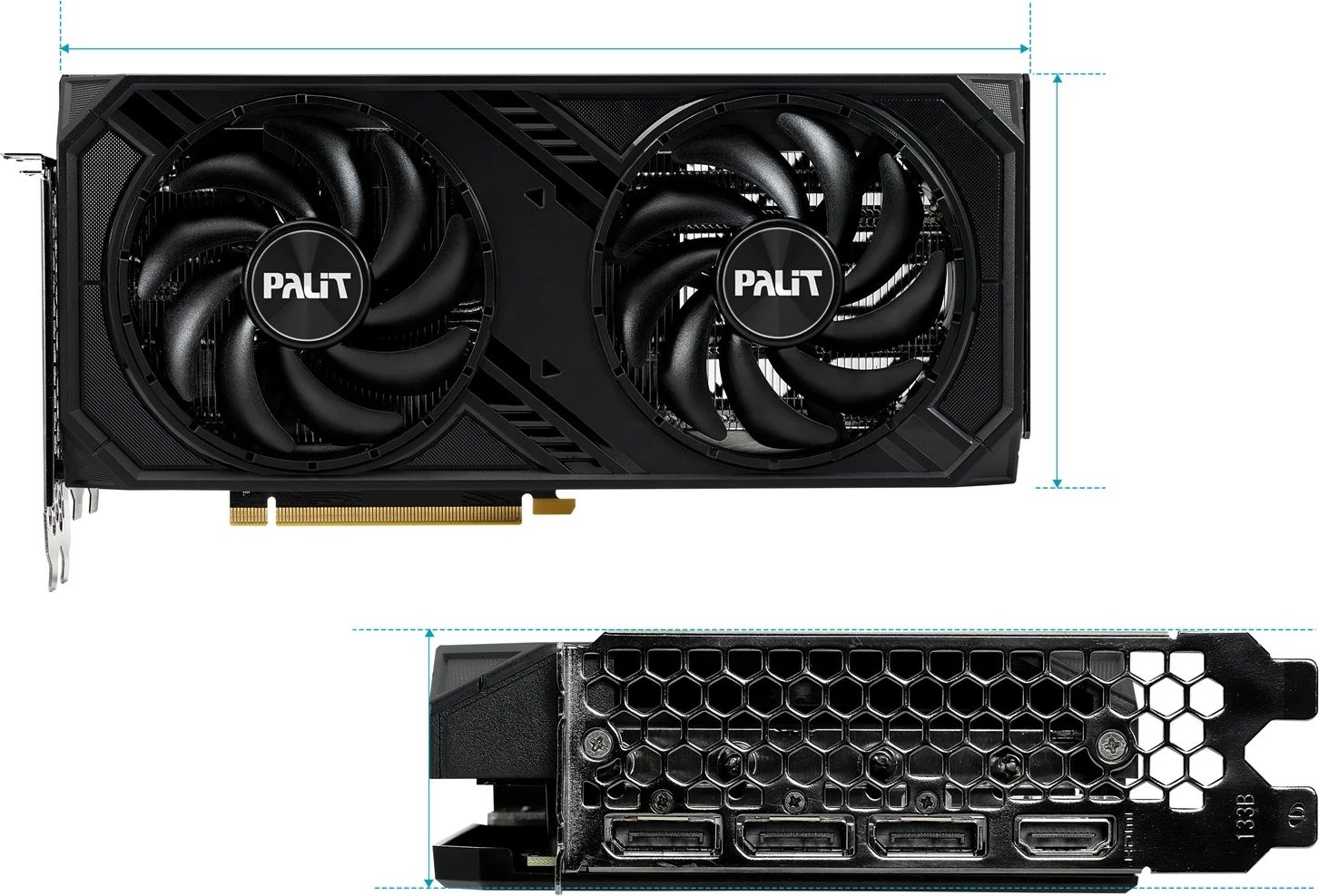 Kartelë grafike Palit NED407SS19K9-1043D, NVIDIA GeForce RTX 4070 SUPER, 12 GB, GDDR6X, E zezë