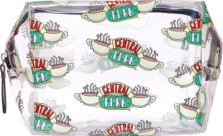 Çantë kozmetike Aura Central Perk Friends për femra, multikolor